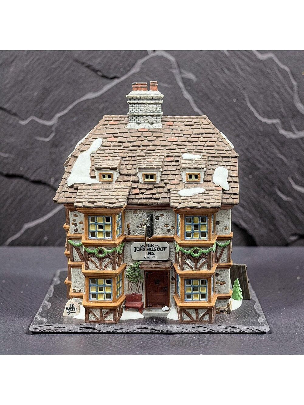 Vtg Department 56 Sir John Falstaff Inn Dickens Village 4th Edition 1995 Boxed